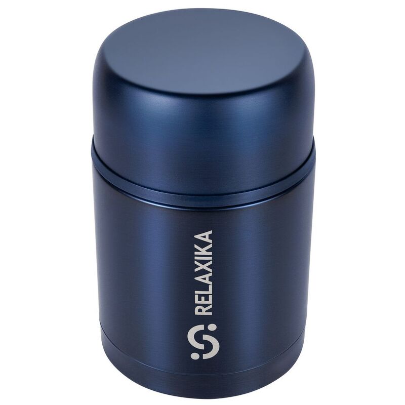 Термос для еды Relaxika 700, темно-синий арт.15475.43