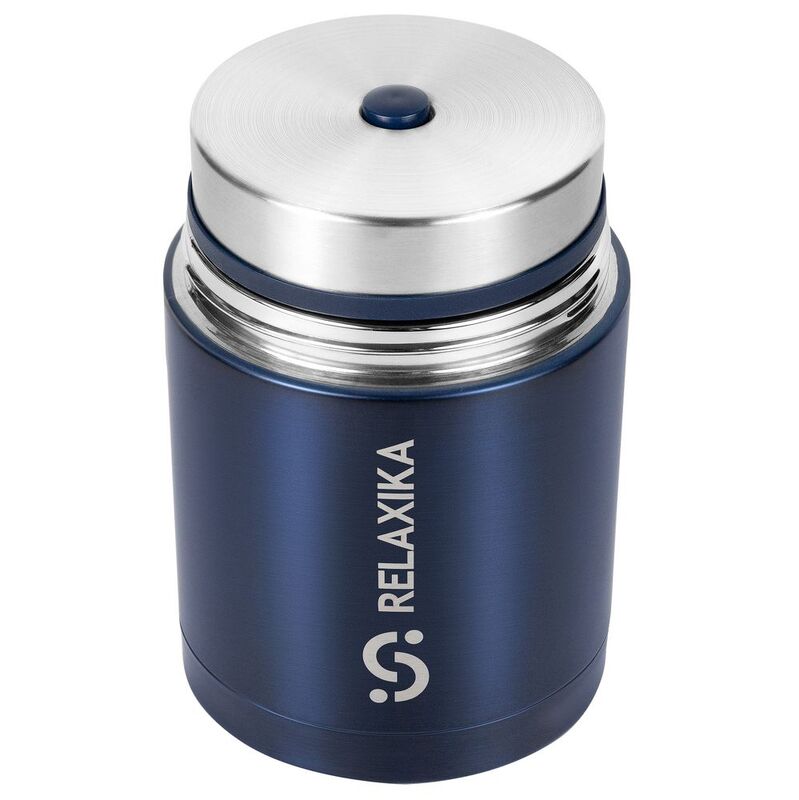 Термос для еды Relaxika 700, темно-синий арт.15475.43