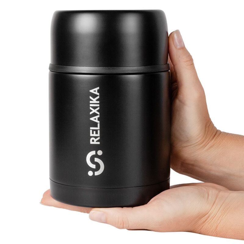 Термос для еды Relaxika 700, черный арт.15475.30