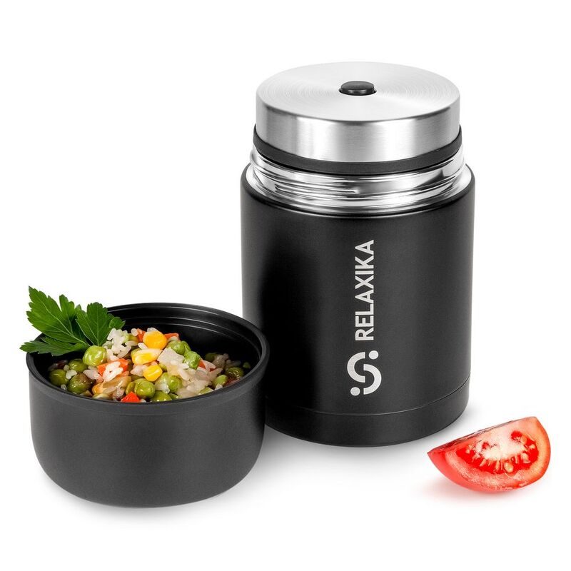 Термос для еды Relaxika 700, черный арт.15475.30