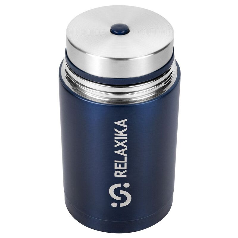 Термос для еды Relaxika 1000, темно-синий арт.15476.43