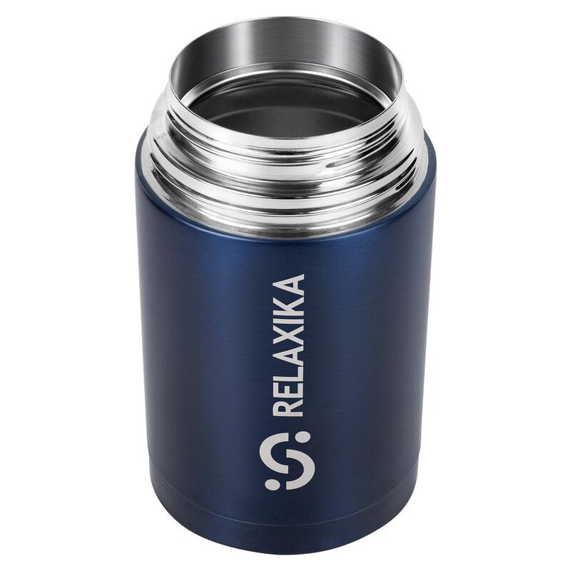 Термос для еды Relaxika 1000, темно-синий арт.15476.43