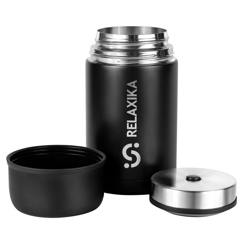 Термос для еды Relaxika 1000, черный арт.15476.30