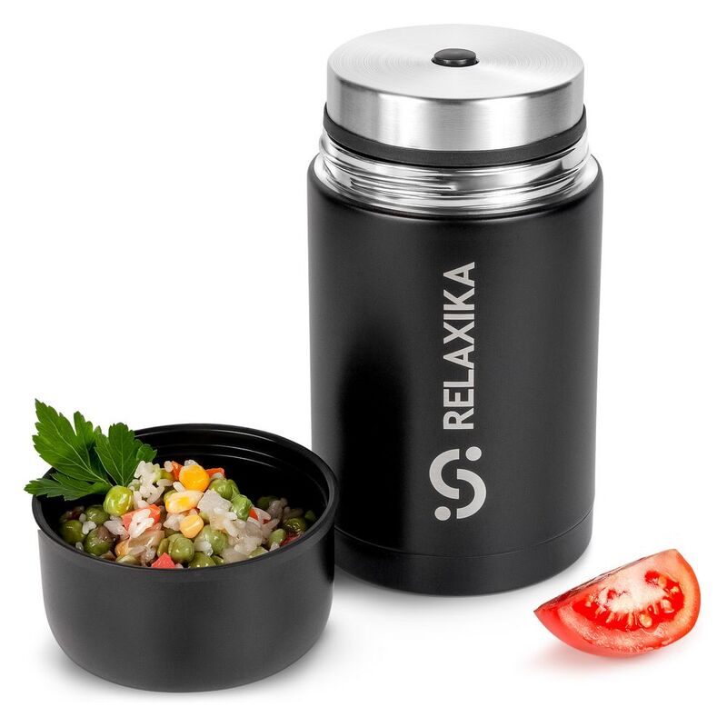 Термос для еды Relaxika 1000, черный арт.15476.30