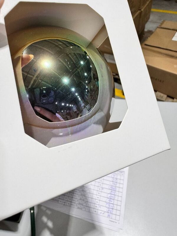 Оформительский шар Finery, 8 см, глянцевый золотистый арт.17678.00