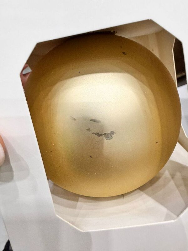 Оформительский шар Finery, 8 см, матовый золотистый арт.17679.00