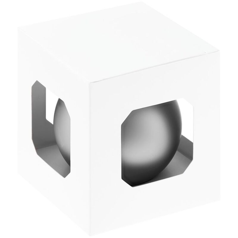 Оформительский шар Finery, 8 см, матовый серебристый арт.17679.10