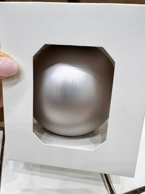 Оформительский шар Finery, 10 см, матовый серебристый арт.17681.10