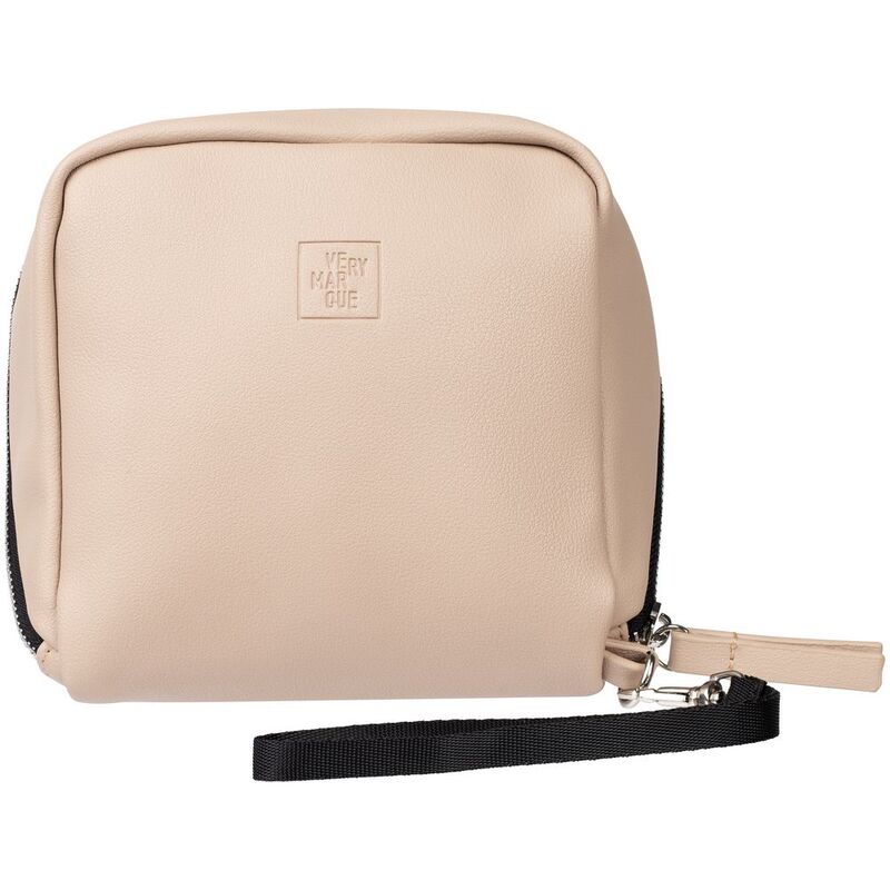 Дорожная косметичка Cubo, бежевая с логотипом арт.13834.06