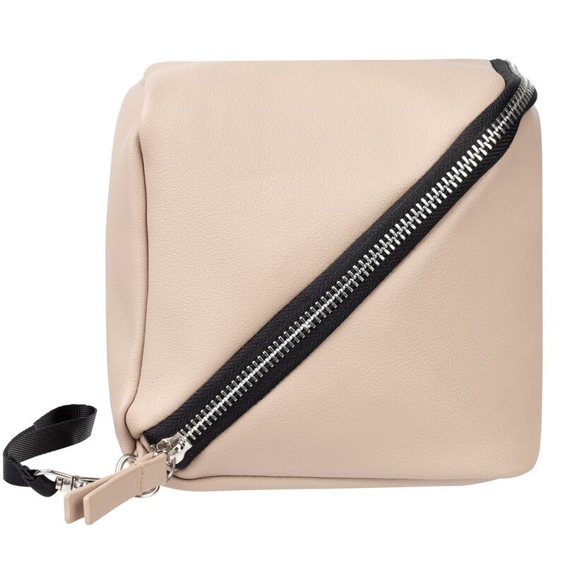 Дорожная косметичка Cubo, бежевая с логотипом арт.13834.06