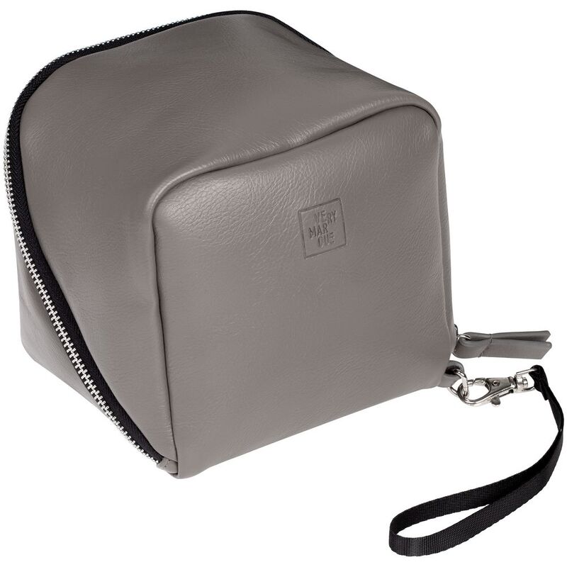 Дорожная косметичка Cubo, серая с логотипом арт.13834.11