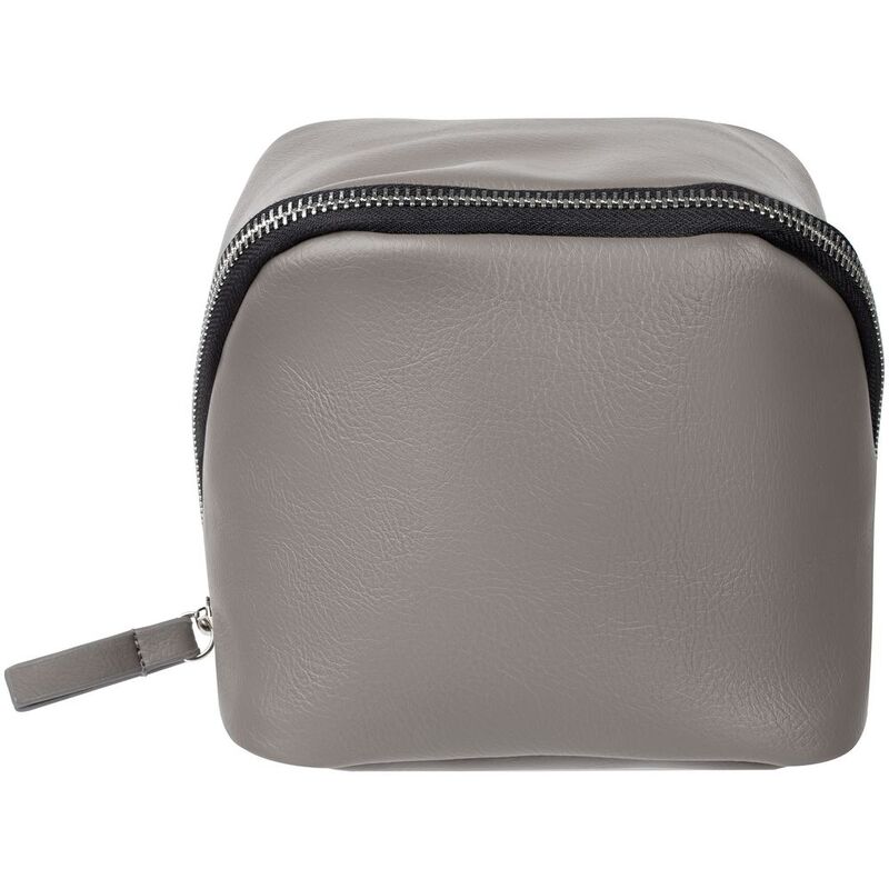 Дорожная косметичка Cubo, серая с логотипом арт.13834.11