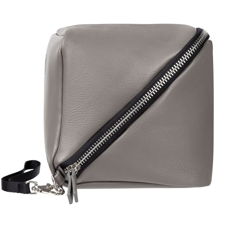 Дорожная косметичка Cubo, серая с логотипом арт.13834.11