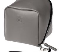 Дорожная косметичка Cubo, серая с логотипом арт.13834.11