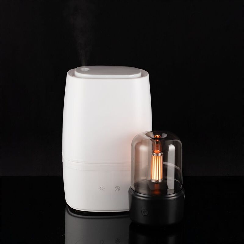 Увлажнитель-ароматизатор с подсветкой mistFlicker, черный арт.16392.30