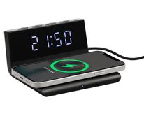 Станция беспроводной зарядки с часами Electron, ver.2, черная арт.16343.30