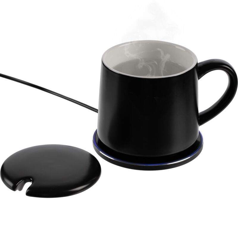 Кружка с подогревом и беспроводной зарядкой dualBase ver. 2.0 Matt, черная арт.16345.30