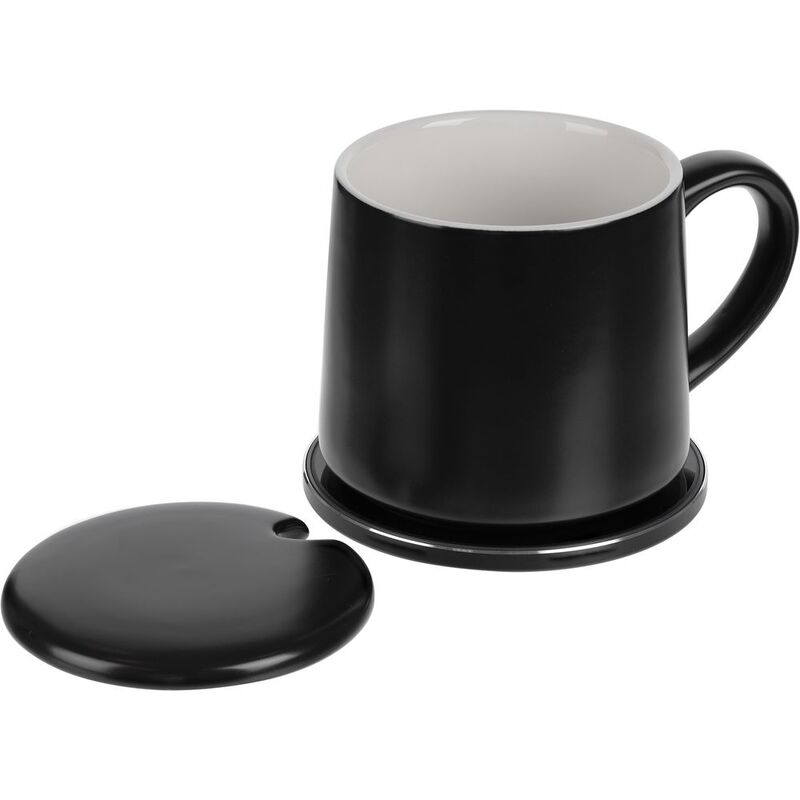 Кружка с подогревом и беспроводной зарядкой dualBase ver. 2.0 Matt, черная арт.16345.30