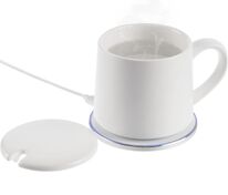 Кружка с подогревом и беспроводной зарядкой dualBase ver. 2.0 Matt, белая арт.16345.60