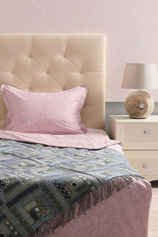 Плед Baltimora, синий с серым арт.10019.41