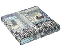 Плед Baltimora, синий с серым арт.10019.41