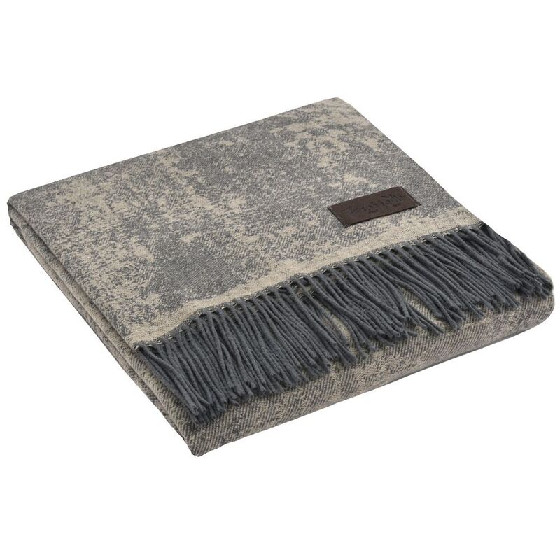 Плед Magnolia, серый с бежевым арт.19148.16