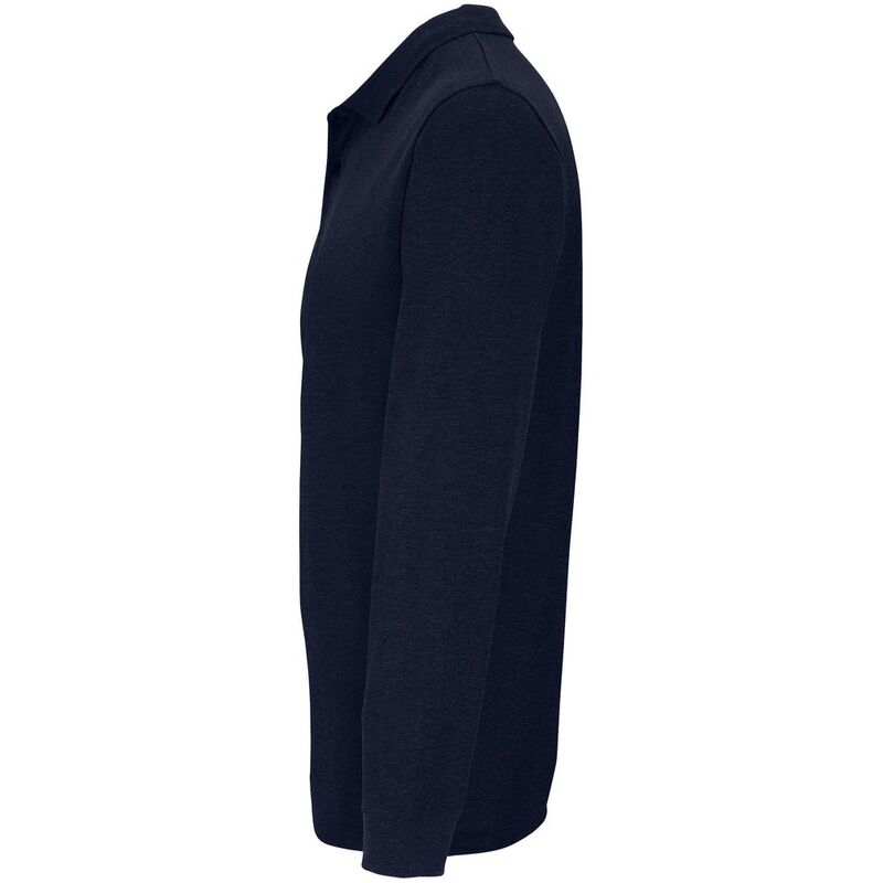 Рубашка поло унисекс с длинным рукавом Planet LSL, темно-синяя арт.04241319