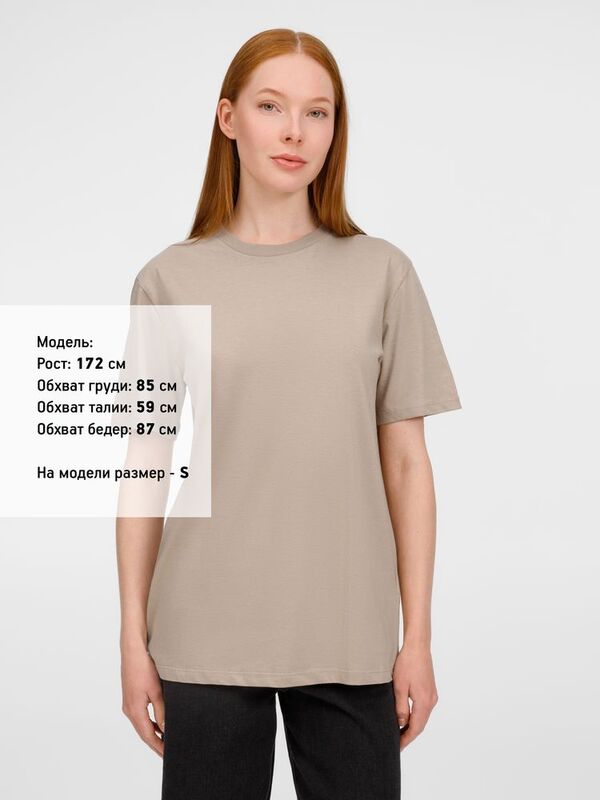 Футболка унисекс Legend, серо-бежевая арт.03981123