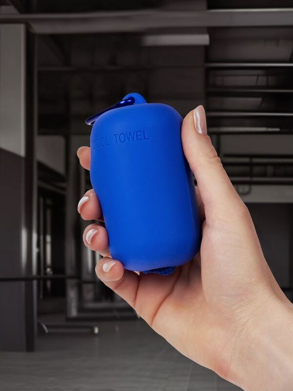 Охлаждающее полотенце Narvik в силиконовом чехле, синее арт.17230.40