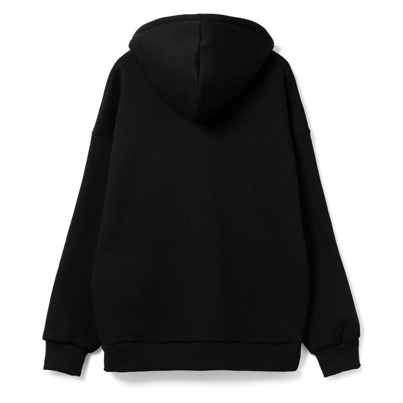 Худи оверсайз унисекс Go Easy, черное арт.16415.30