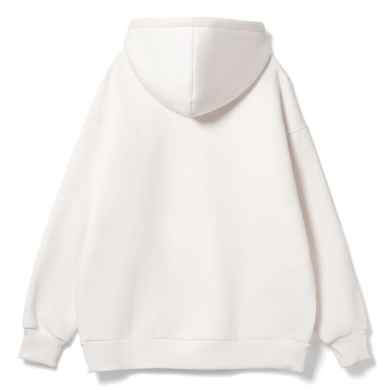 Худи оверсайз унисекс Go Easy, молочно-белое арт.16415.60