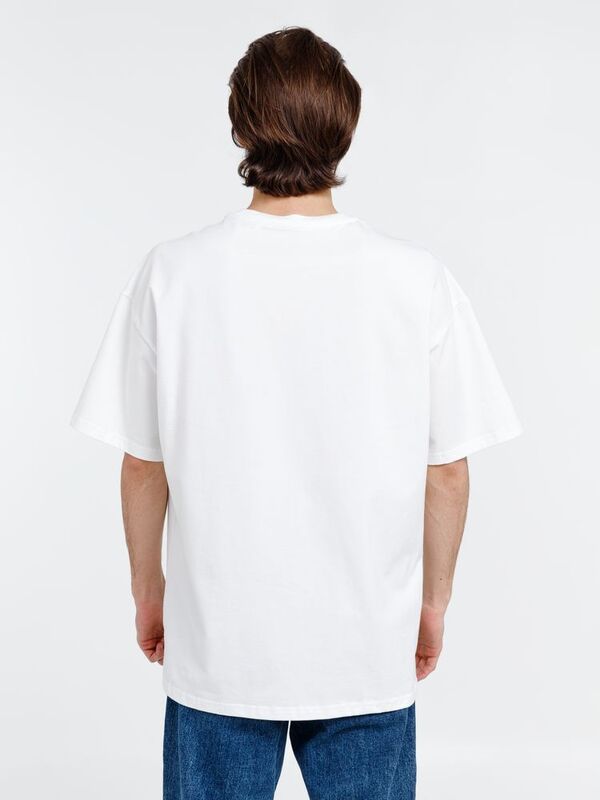 Футболка оверсайз унисекс Big Haul, молочно-белая арт.16417.60