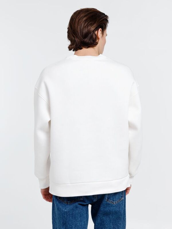 Свитшот оверсайз унисекс True Self, молочно-белый арт.16416.60