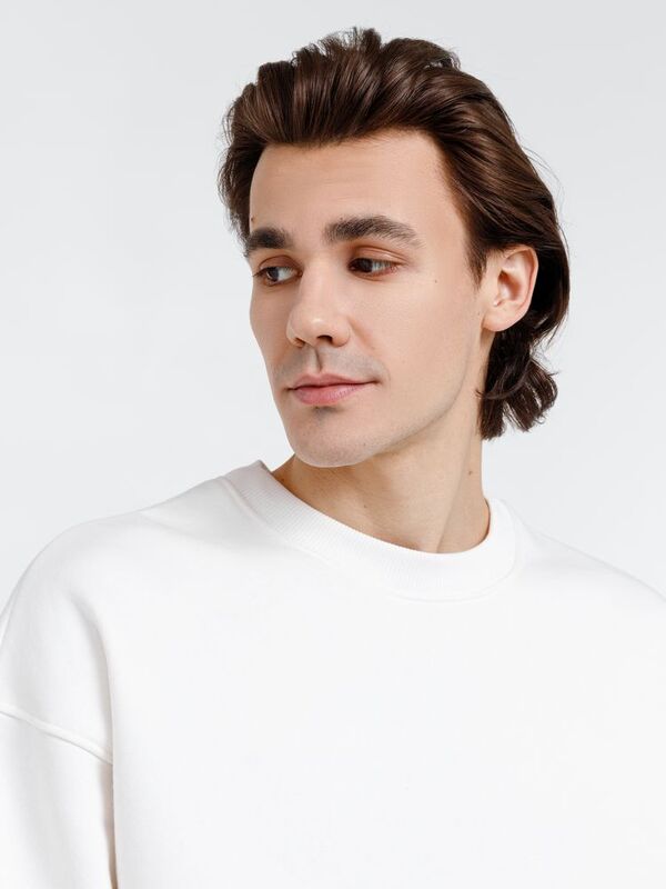 Свитшот оверсайз унисекс True Self, молочно-белый арт.16416.60