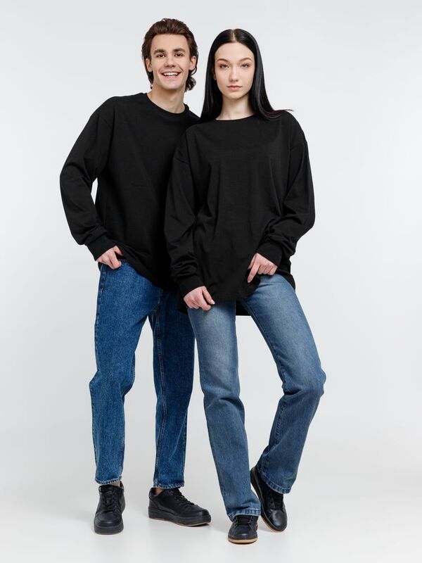 Футболка оверсайз унисекс City Sapiens, черная арт.16418.30