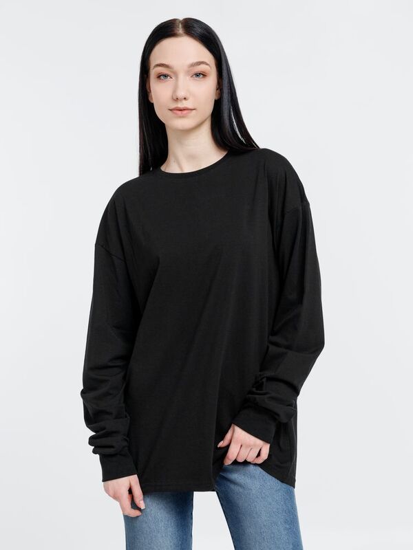 Футболка оверсайз унисекс City Sapiens, черная арт.16418.30