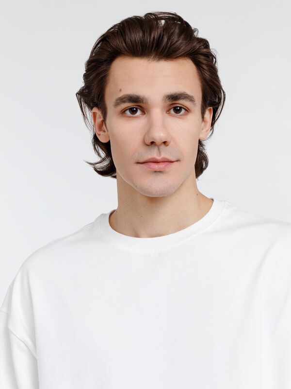 Футболка оверсайз унисекс City Sapiens, молочно-белая арт.16418.60