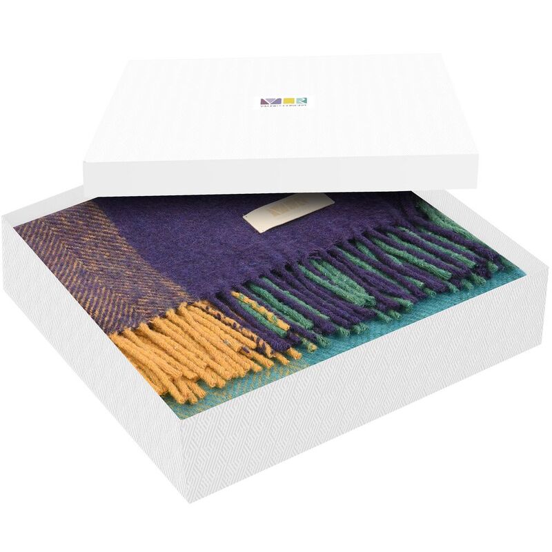 Плед Mumbai, фиолетовый с бирюзовым арт.16341.74