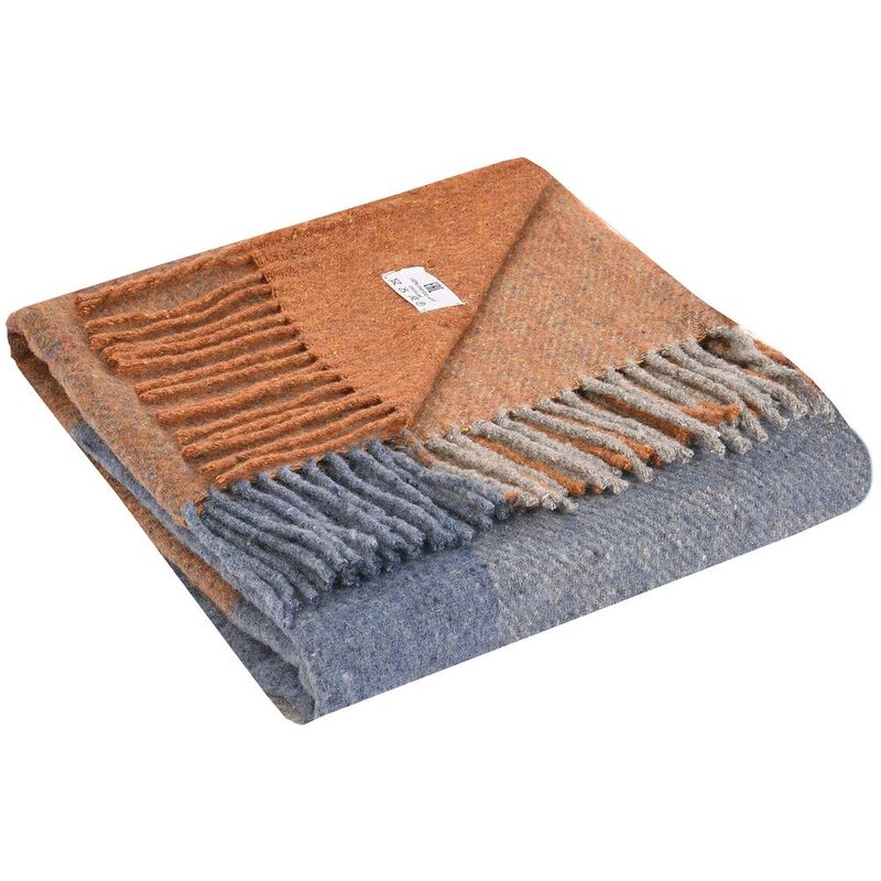 Плед Mumbai, оранжевый с голубым арт.16341.24