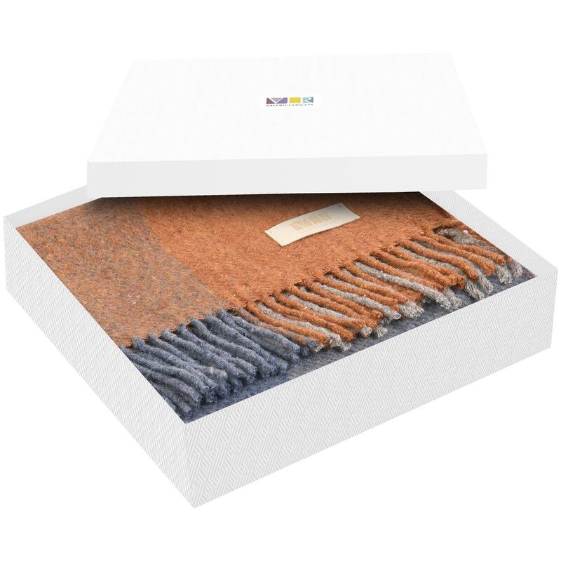 Плед Mumbai, оранжевый с голубым арт.16341.24