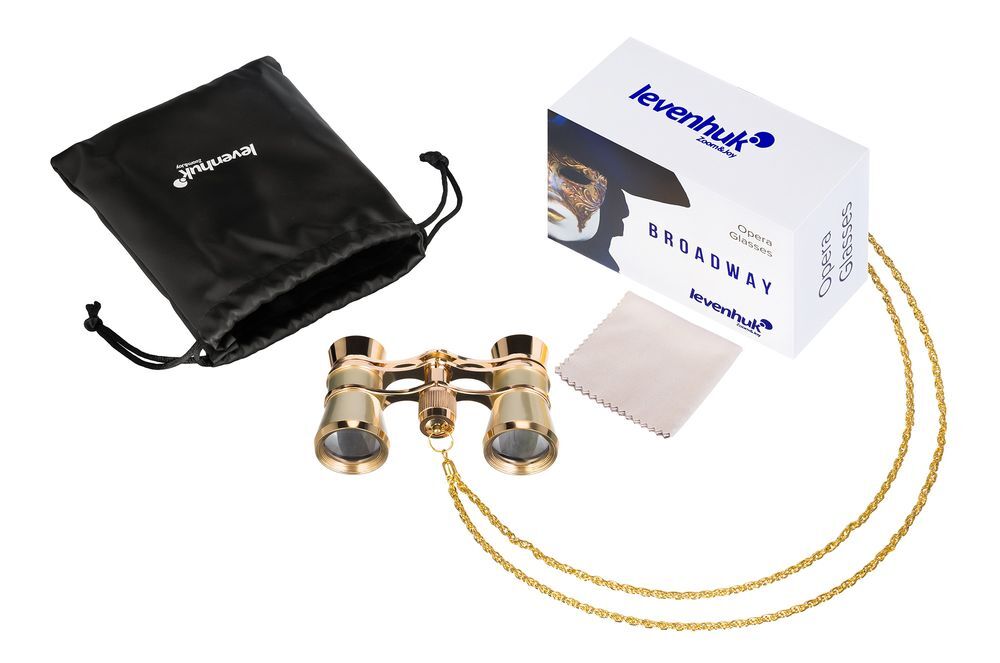 Театральный бинокль Broadway 325B, золотистый арт.16357.00