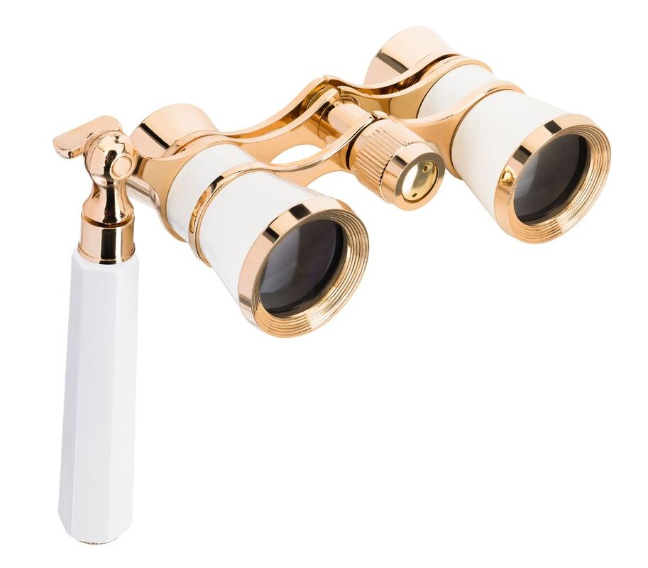 Театральный бинокль-лорнет Broadway 325E, белый арт.16358.60