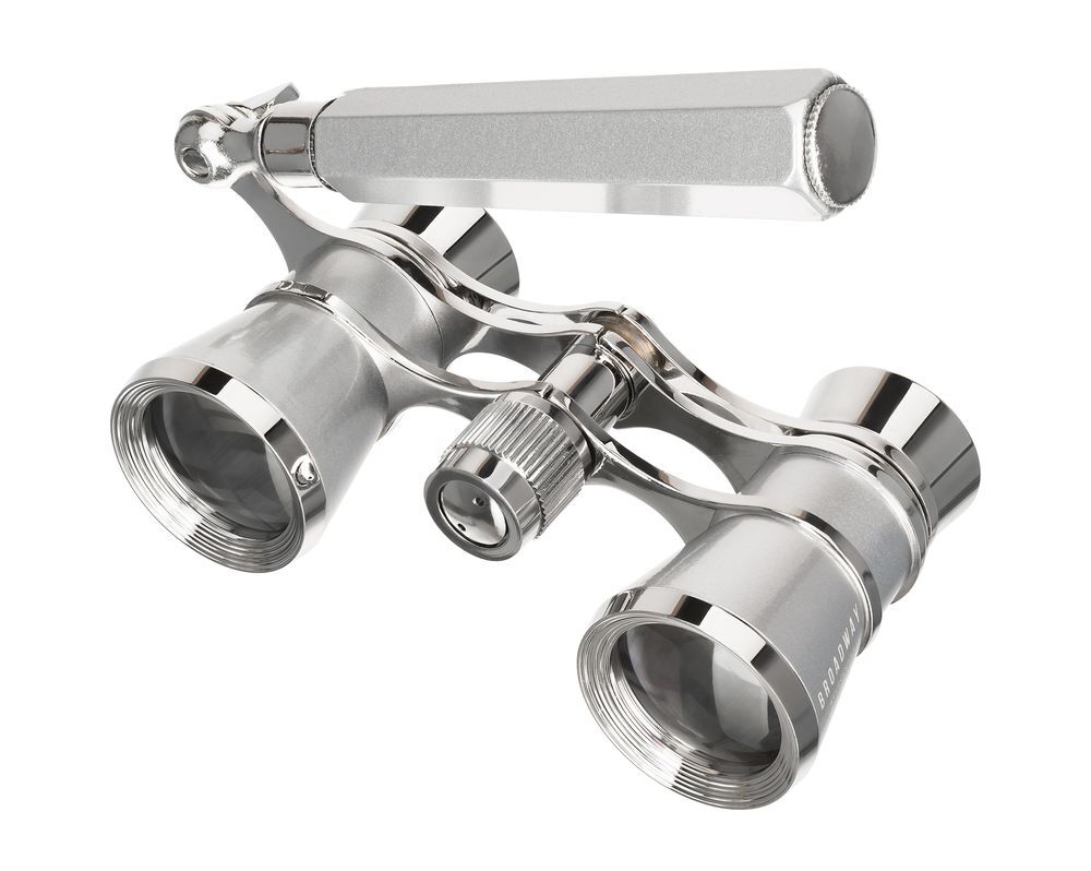 Театральный бинокль-лорнет Broadway 325E, серебристый арт.16358.10