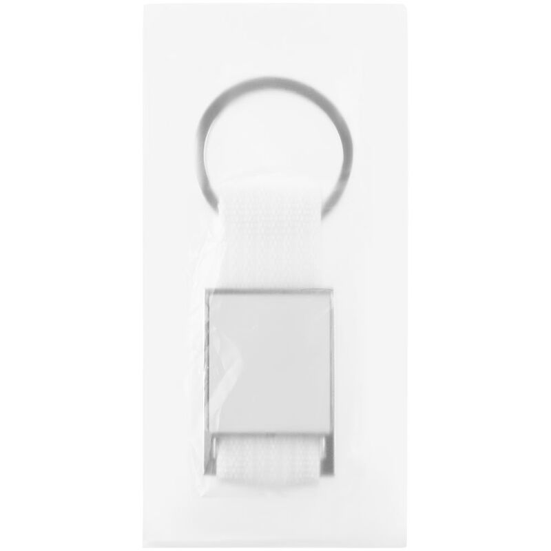 Брелок Stropp с тканевой вставкой, белый арт.16359.60