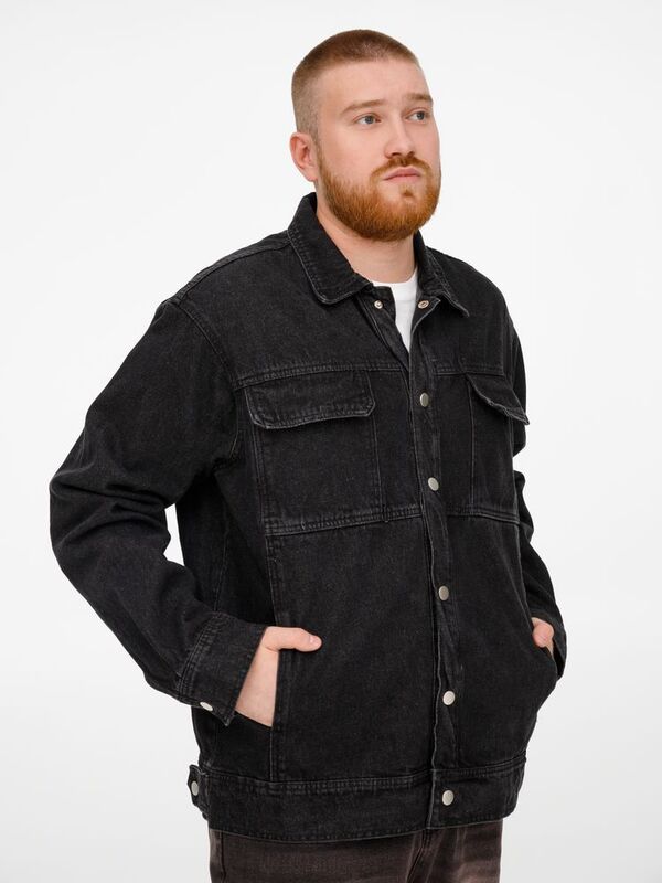 Куртка джинсовая O2, черная арт.15259.30