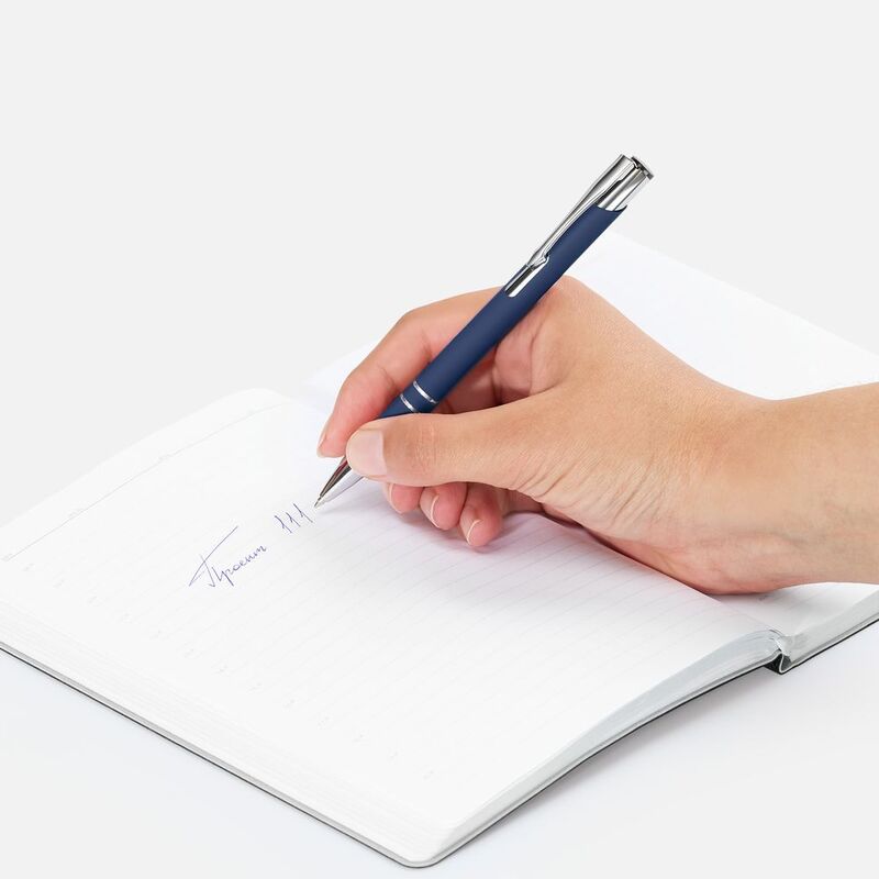 Ручка шариковая Keskus Soft Touch, темно-синяя арт.16425.40