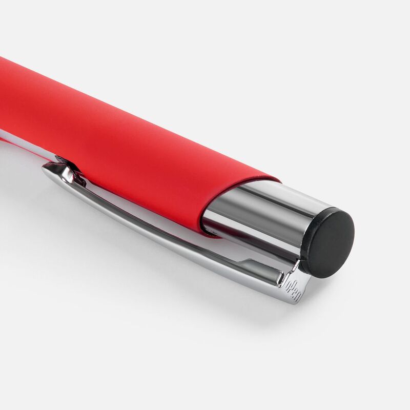 Ручка шариковая Keskus Soft Touch, красная арт.16425.50