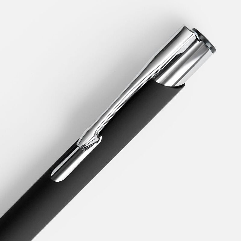 Ручка шариковая Keskus Soft Touch, черная арт.16425.30