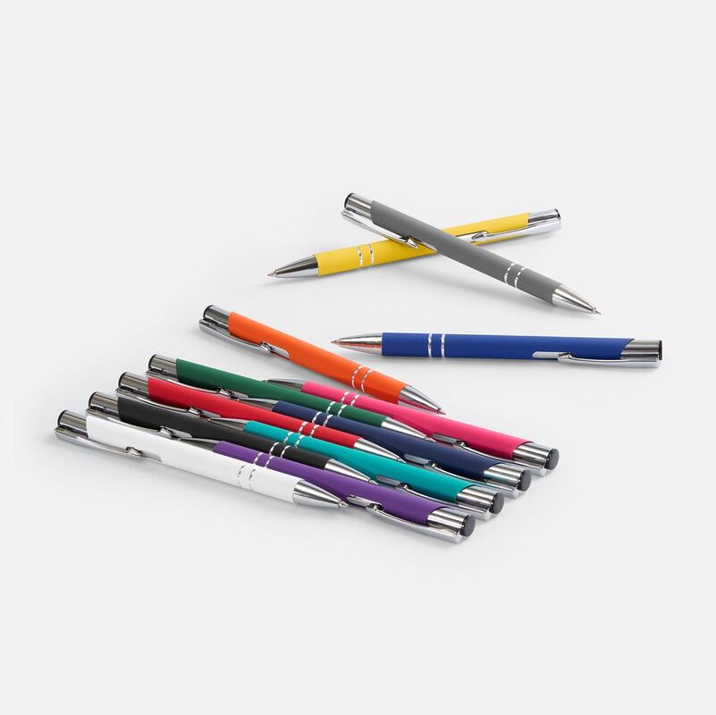 Ручка шариковая Keskus Soft Touch, зеленая арт.16425.90