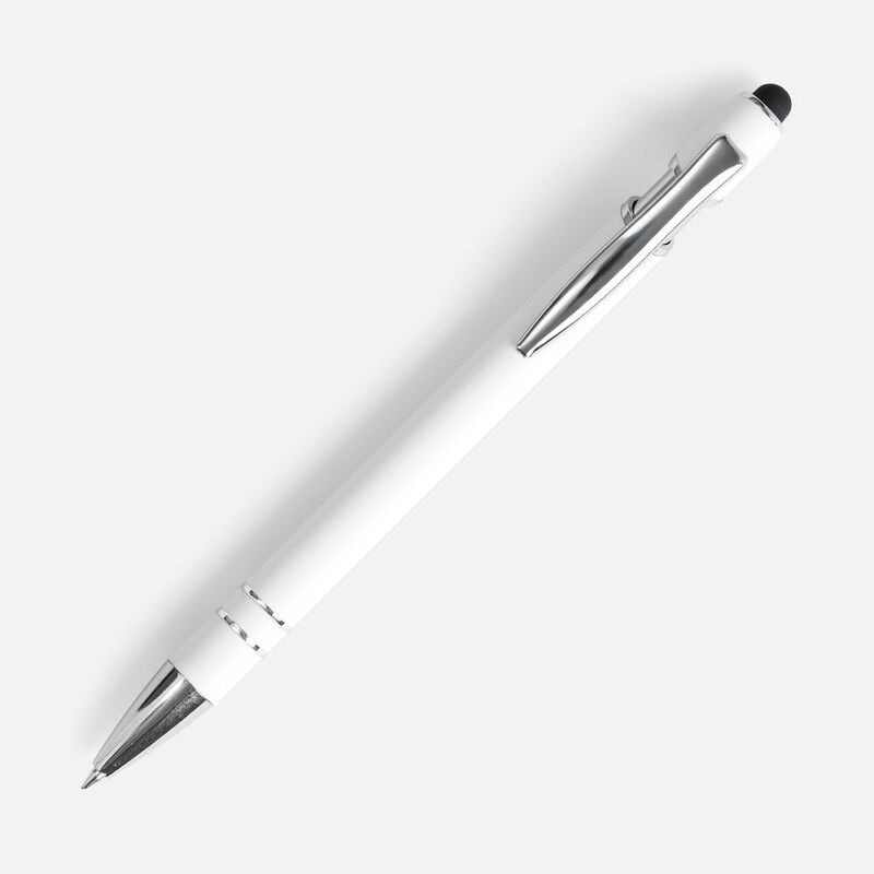 Ручка шариковая Pointer Soft Touch со стилусом, белая арт.16426.60